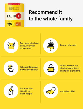 [ChongKunDang] LACTO-FIT ProBiotics Gold – 2g × 50 Sticks