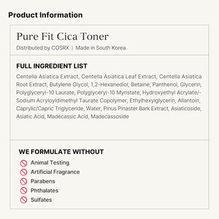 [COSRX] PURE FIT CICA TONER 150ml