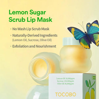 [TOCOBO] LEMON SUGAR SCRUB LIP MASK 20ml