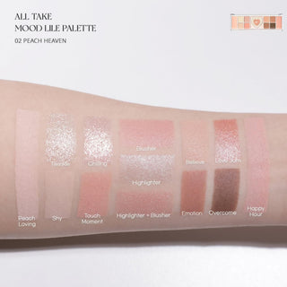[Peripera] ALL TAKE MOOD LIKE PALETTE 02 PEACH HEAVEN