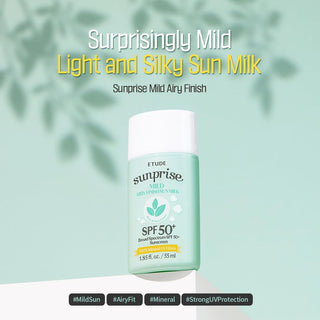 [Etude] Sunprise Mild Airy Finish Sun Milk 55ml