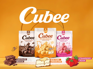 [EZBEE] Cubee Strawberry Cream Cube Snack