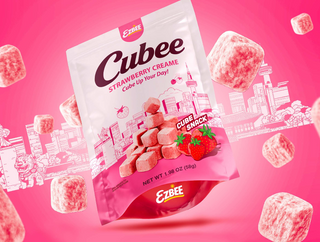 [EZBEE] Cubee Strawberry Cream Cube Snack