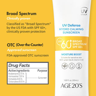 [AGE20'S] UV Defense Hydro Calming Sunscreen 50ml