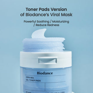 [BIODANCE] Cera-nol Gel Toner Pads 60Pads